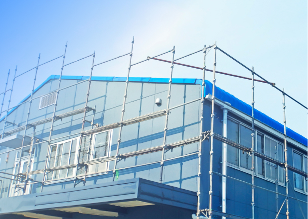 外壁・屋根の改修の作業